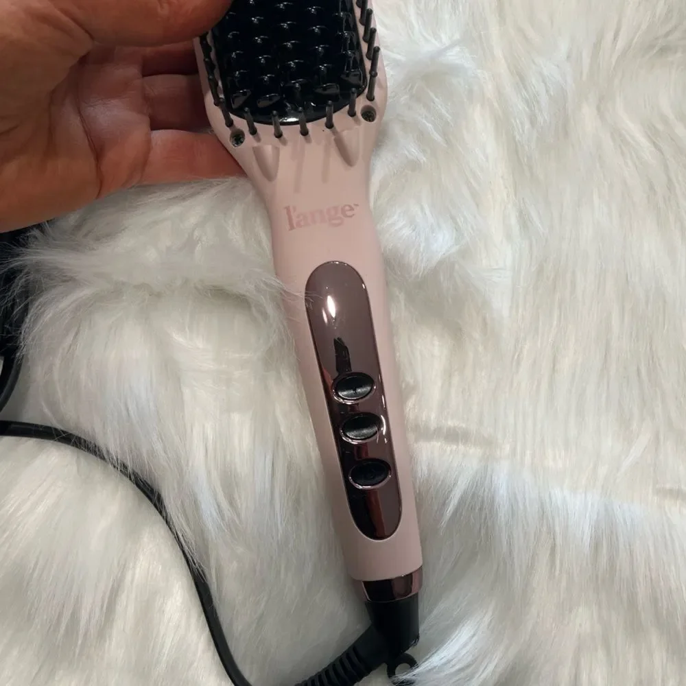 L'ange Pink Le Vite Ceramic Straightening Brush